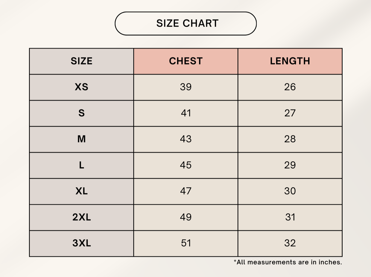 Color_Size Chart