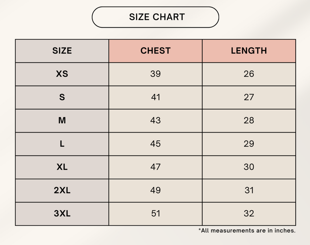 Color_Size Chart