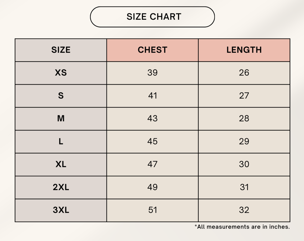 Color_Size Chart