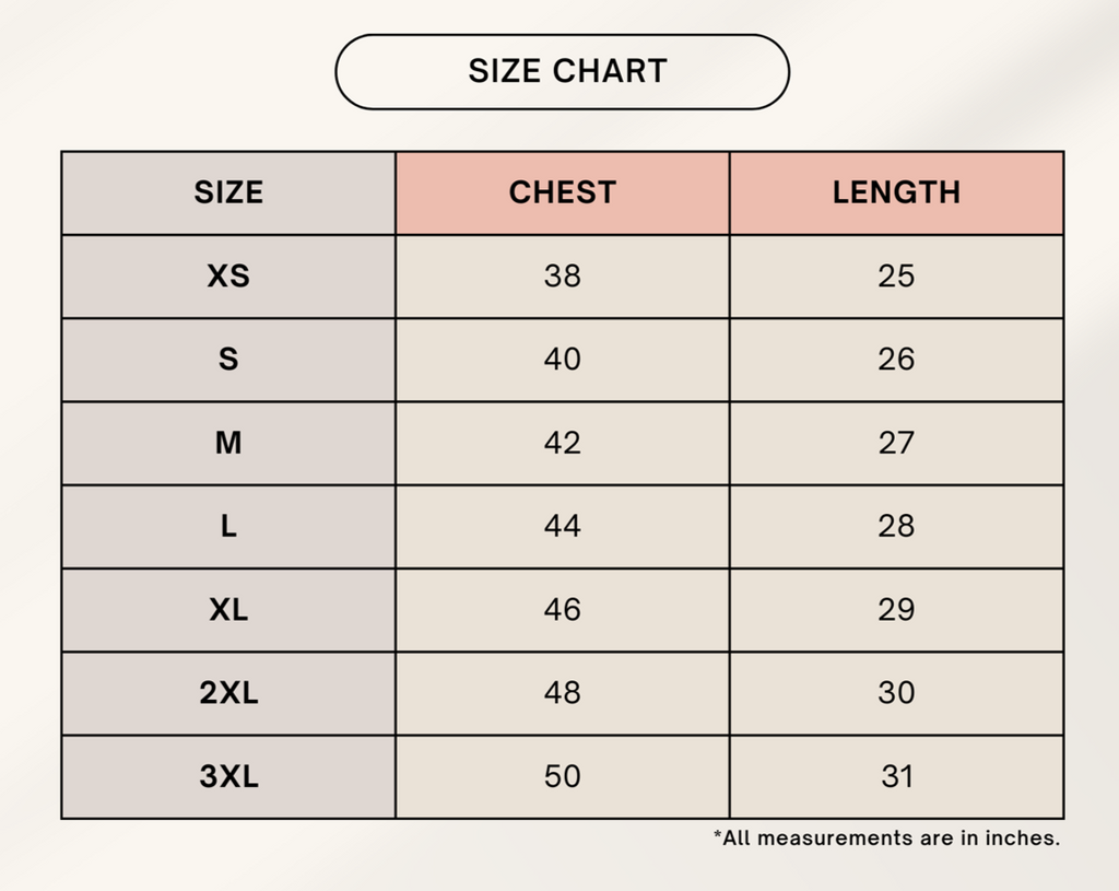 Color_Size Chart