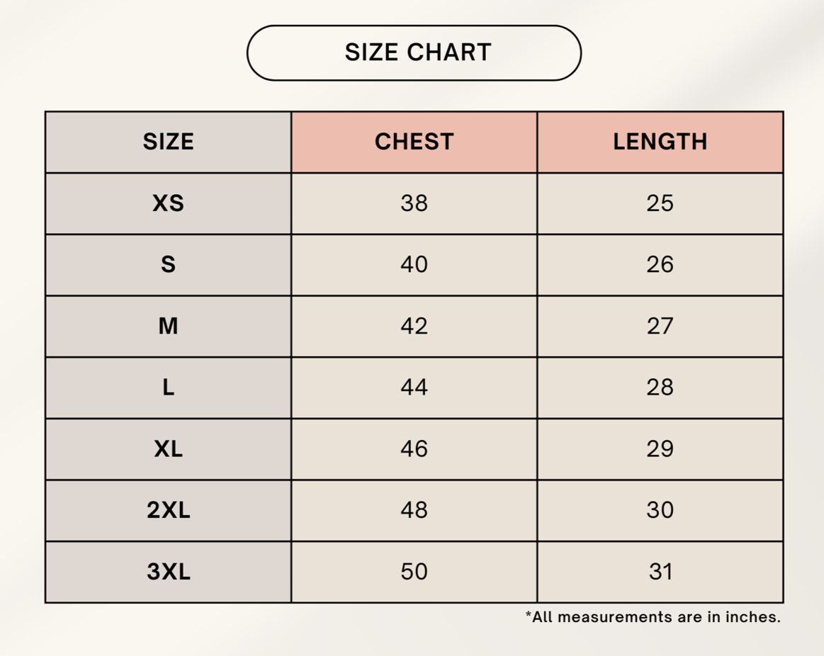 Color_Size Chart