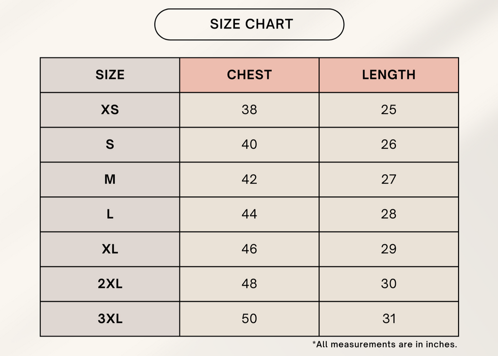 Color_Size Chart