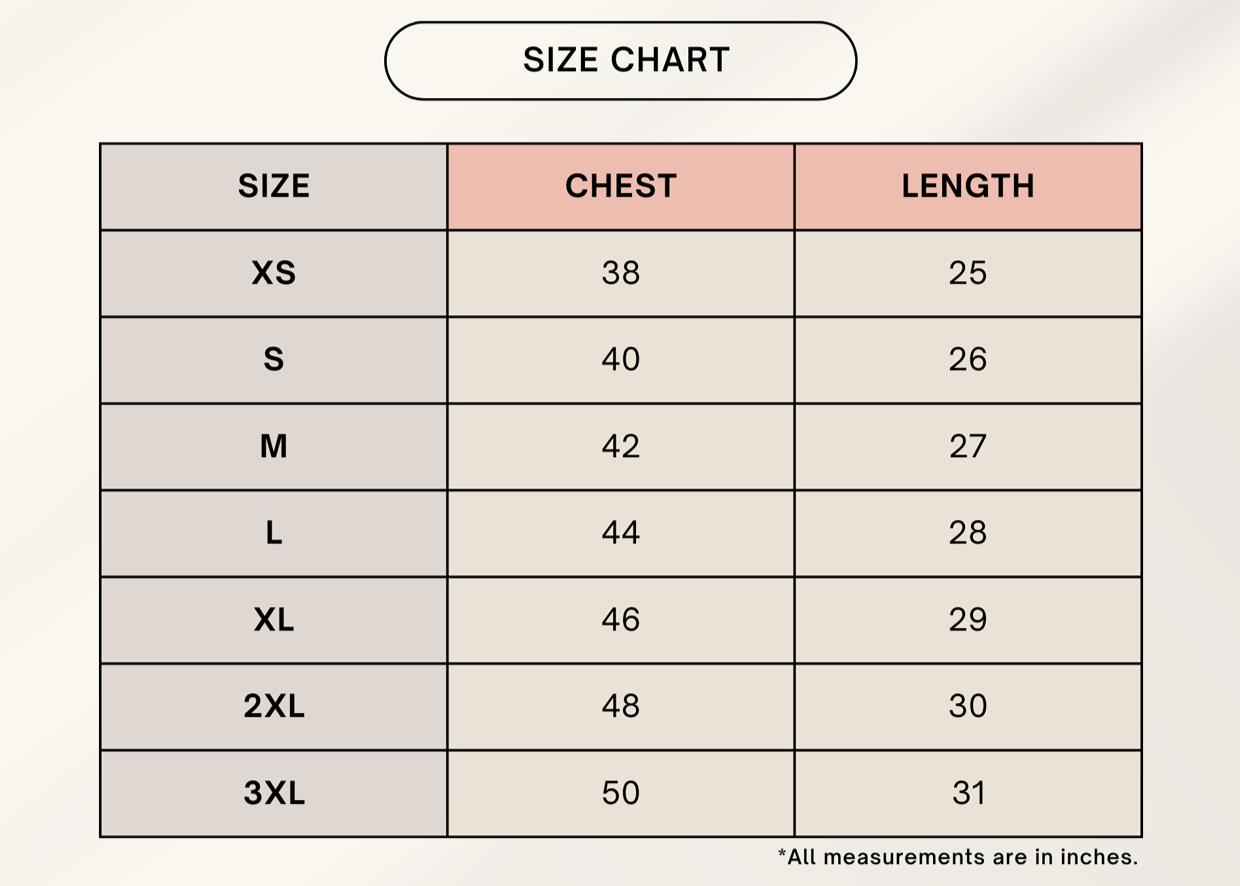 Color_Size Chart