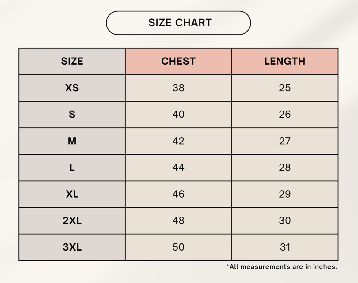 Color_Size Chart