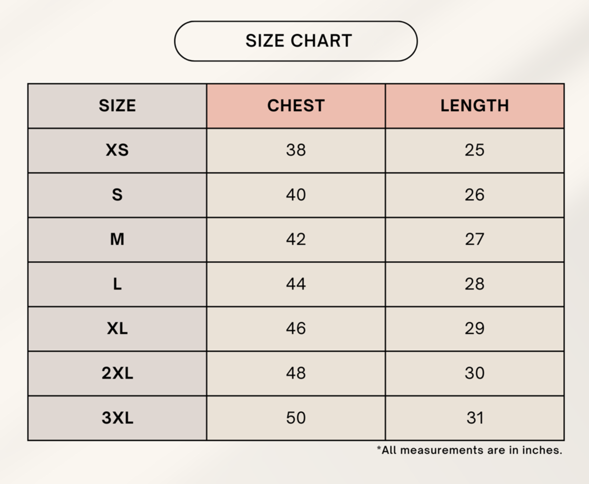 Color_Size Chart