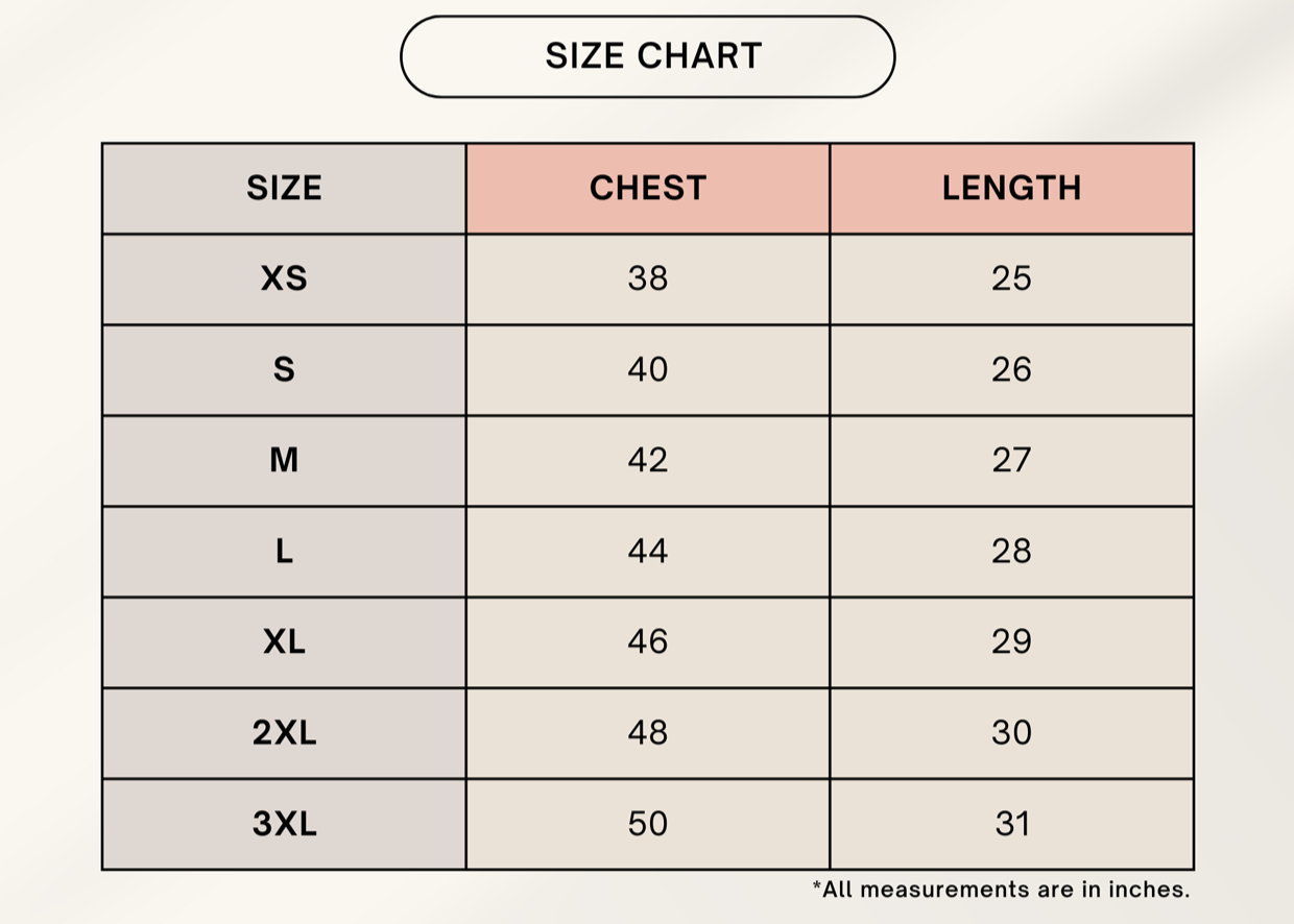Color_Size Chart
