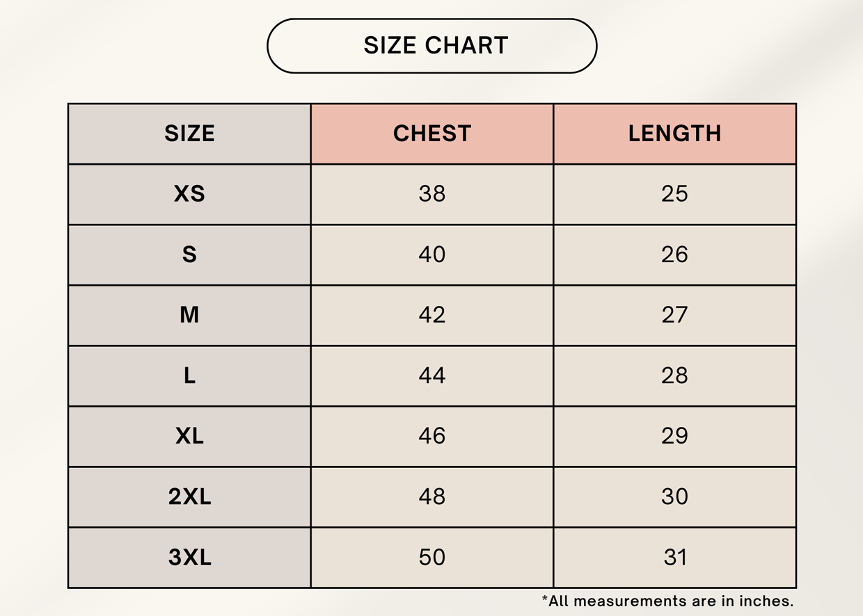 Color_Size Chart