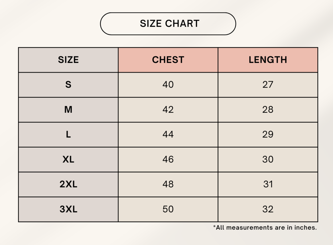 Color_Size Chart