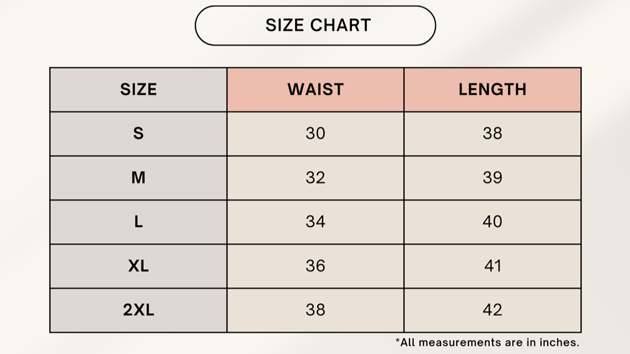 Color_Size Chart