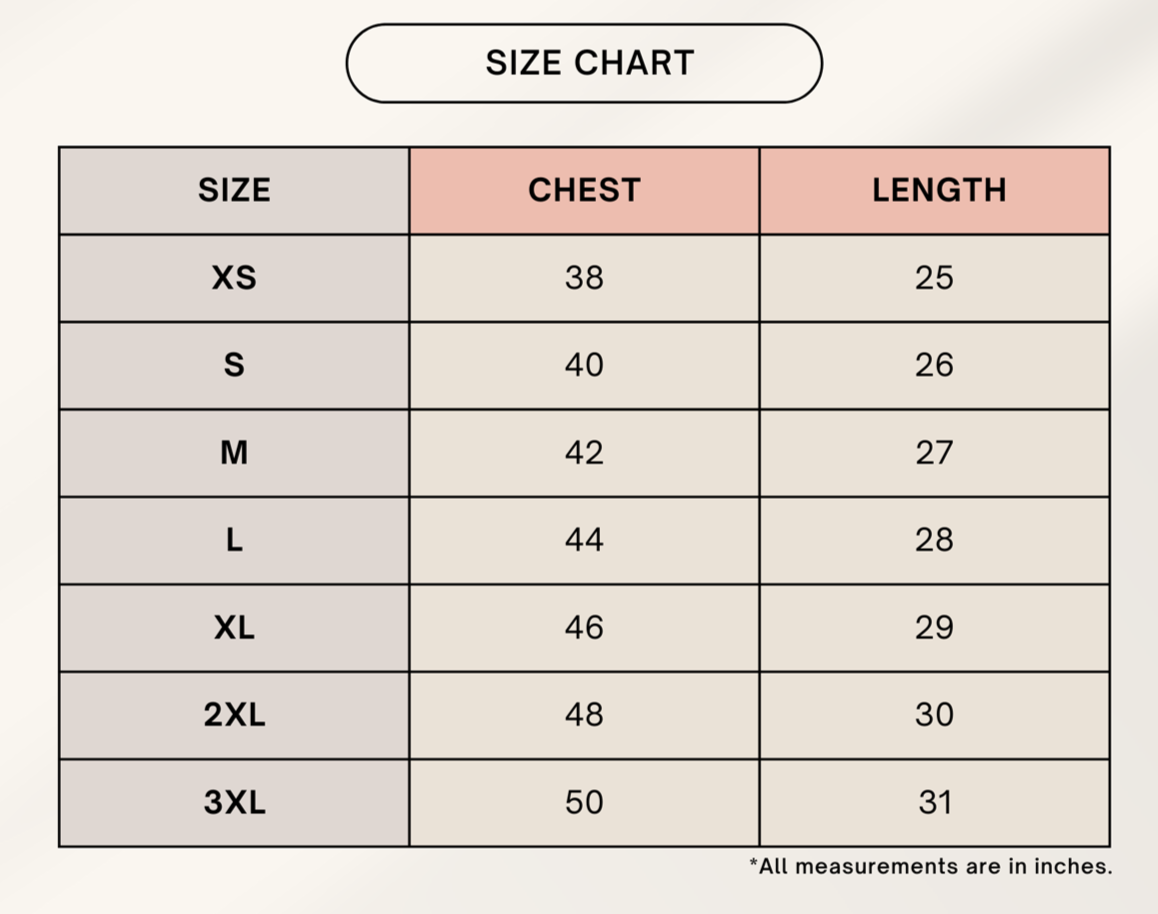 Color_Size Chart