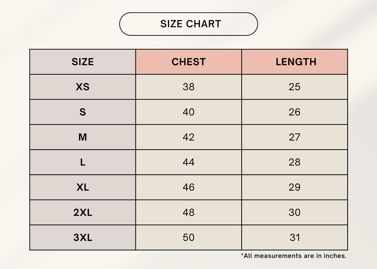 Color_Size Chart