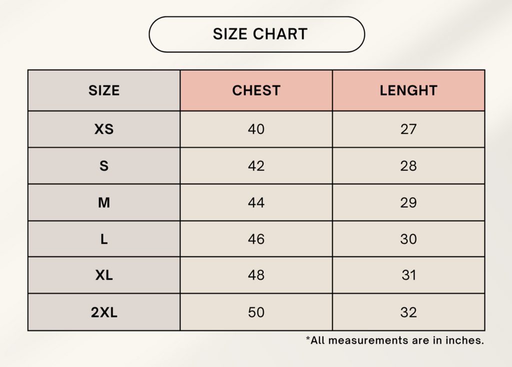 Color_Size Chart