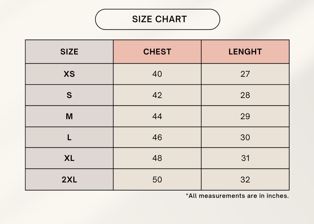 Color_Size Chart