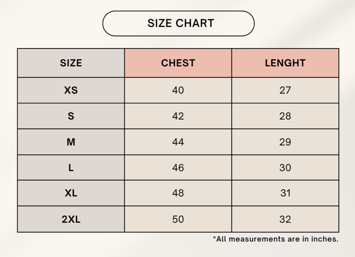 Color_Size Chart